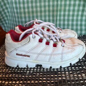 Vintage REEBOK White & Red Sneakers size 2